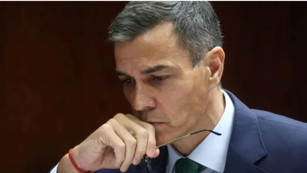 Pedro Sánchez, durante su comparecencia en la comisión de investigación del Senado por la corrupción.