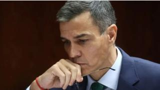 Pedro Sánchez, durante su comparecencia en la comisión de investigación del Senado por la corrupción.