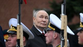 El presidente ruso Vladimir Putin durante la celebración del Día de la Victoria.