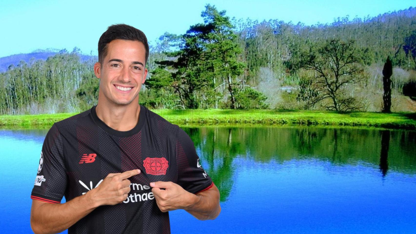 Lucas Vázquez, en un fotomontaje.