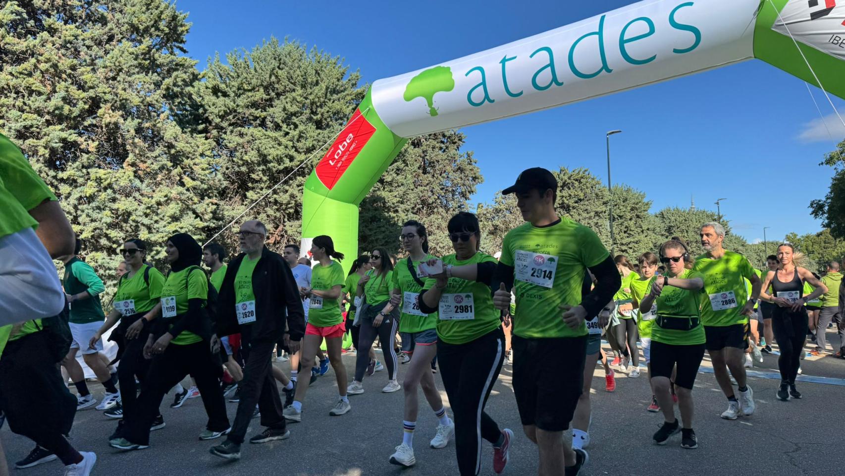 Inicio de la 5K solidaria, organizada por Atades.