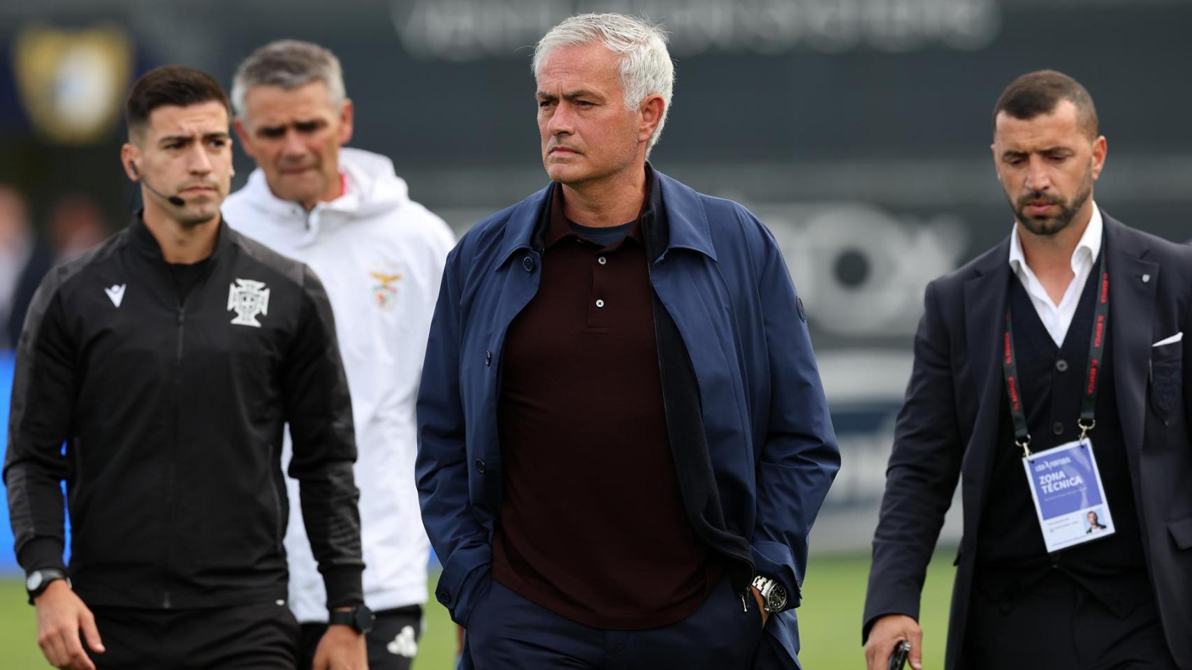 José Mourinho, antes de un partido del Benfica