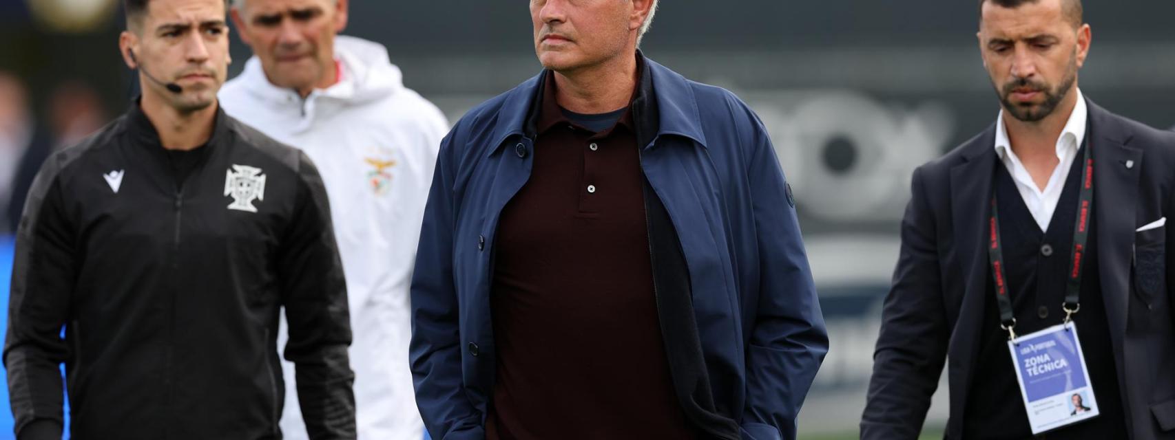 José Mourinho, antes de un partido del Benfica
