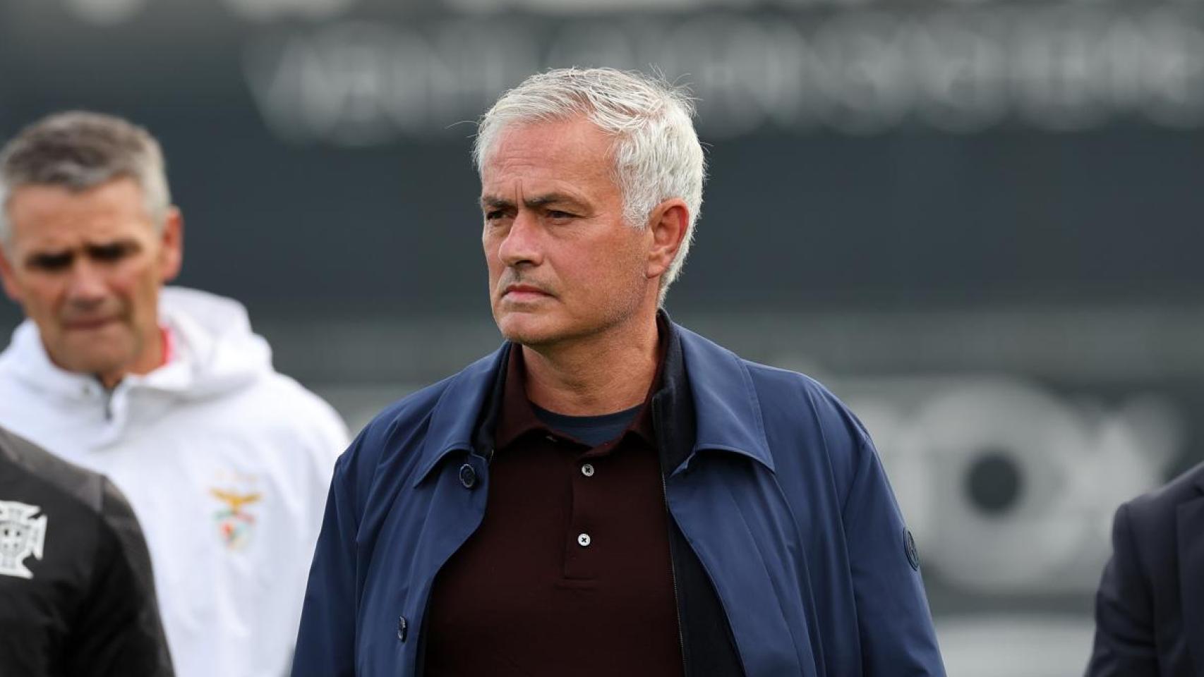 José Mourinho, antes de un partido del Benfica