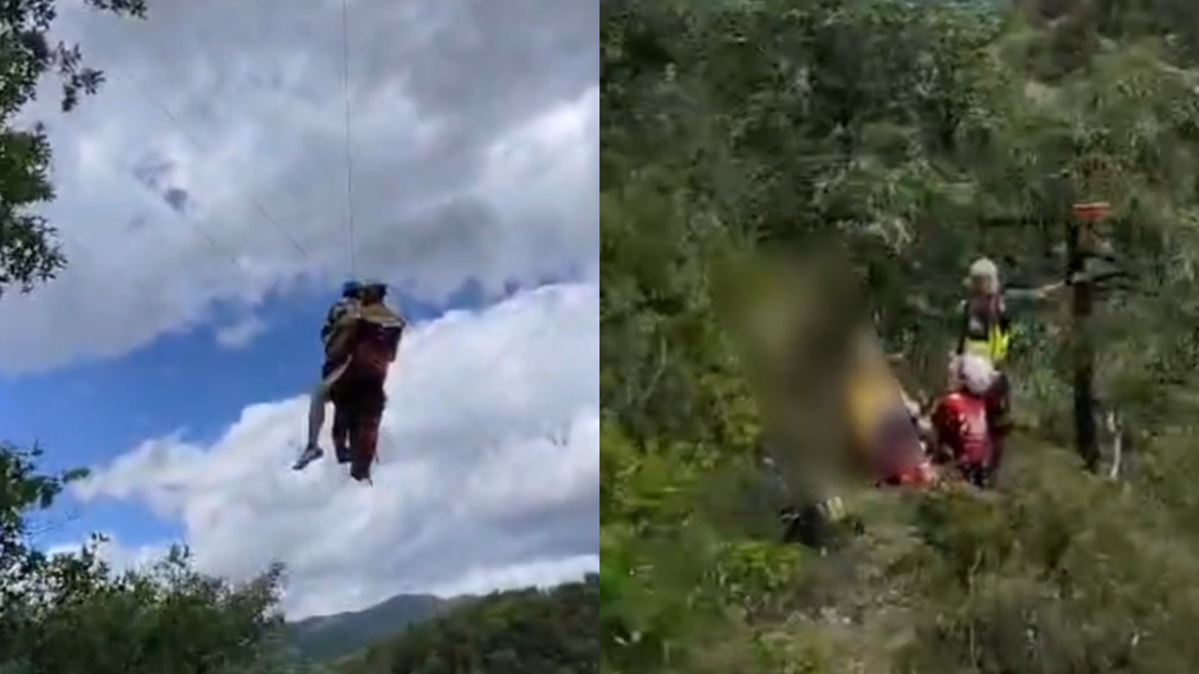 Imágenes del rescate.