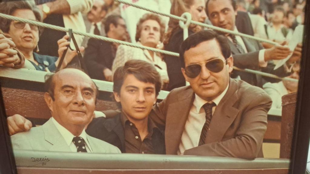 En 1980, con 15 años del Yiyo, en la plaza de toros de Las Ventas.