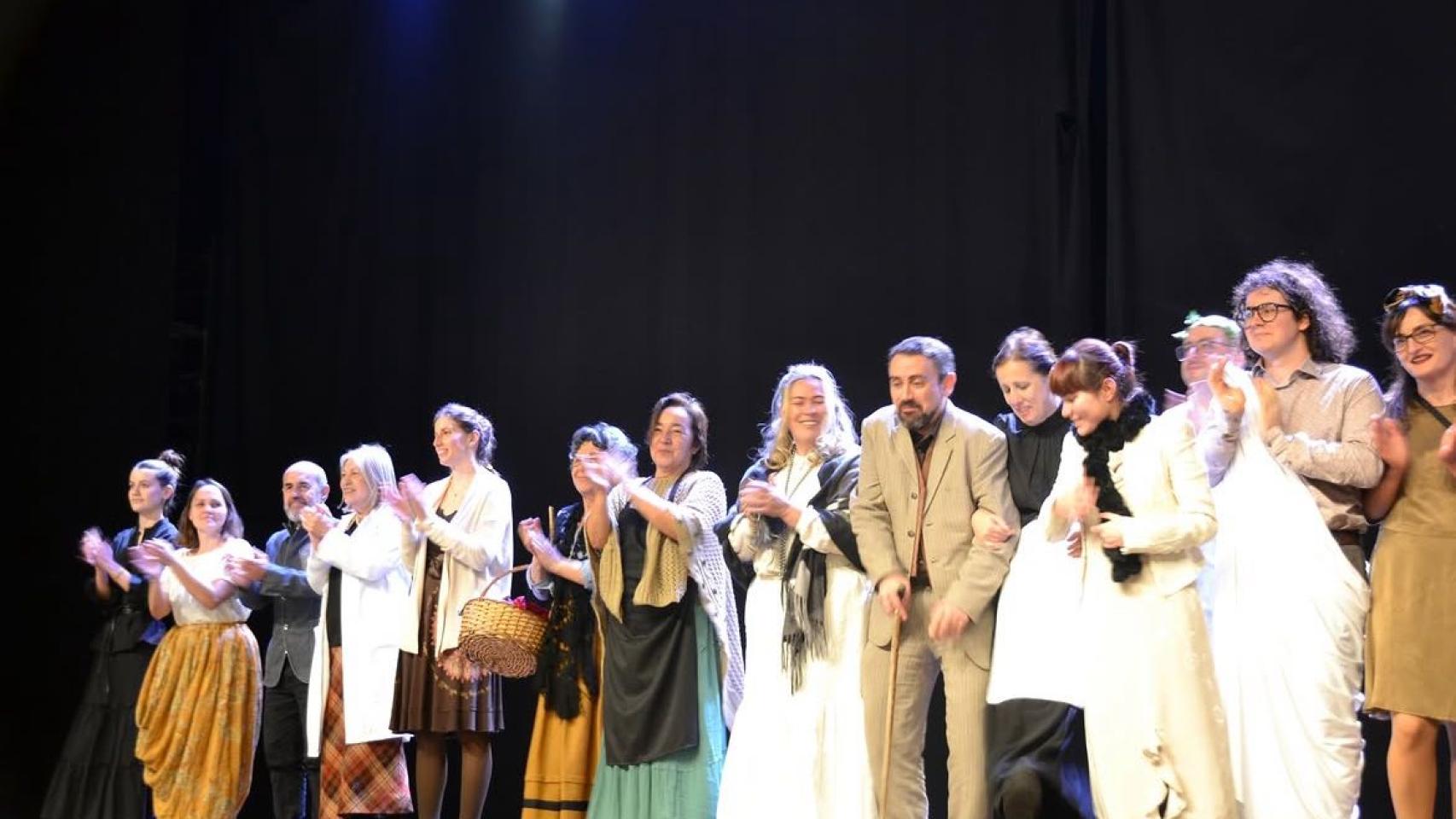 Alumnos de la Escuela Municipal de Teatro de Vigo. 