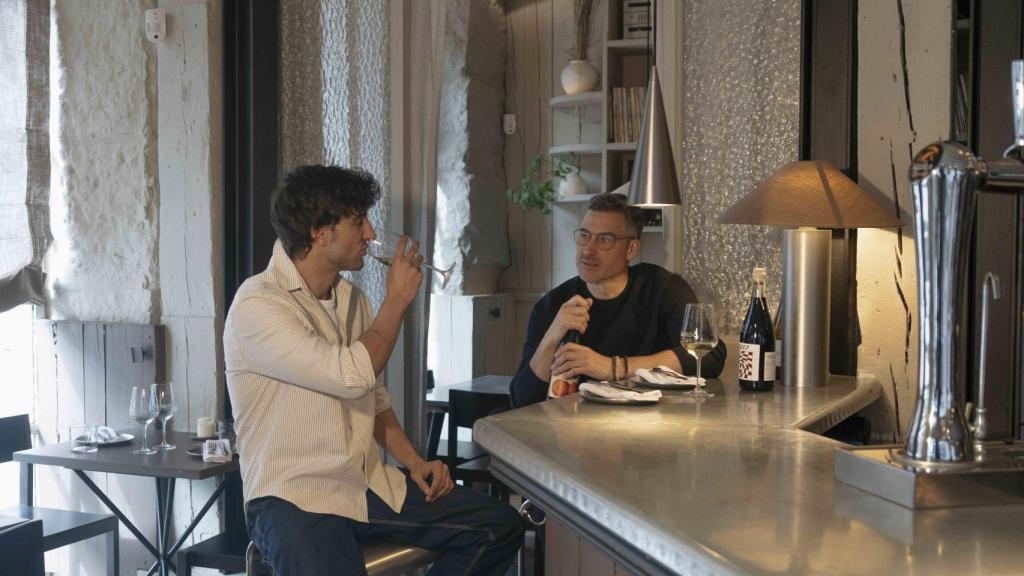 Carlos Moreno Fontaneda y Agustín Montesinos en el restaurante Sardö. 