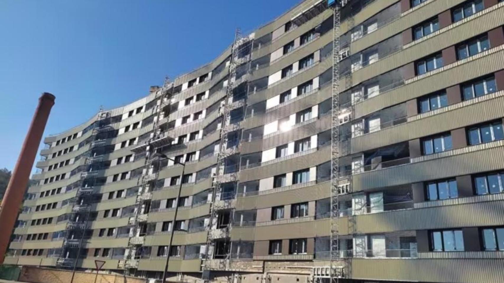  Viviendas en construcción en el barrio de Bolueta (Bilbao)- EUROPA PRESS