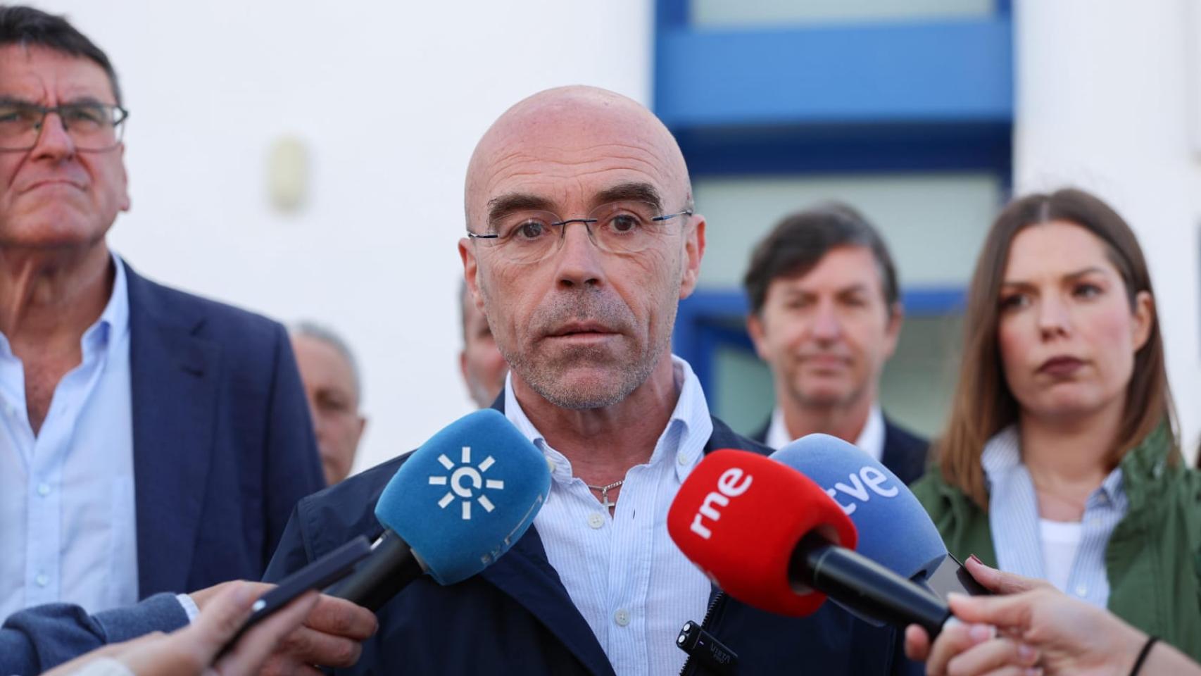 Jorge Buxadé, este lunes en Huelva.