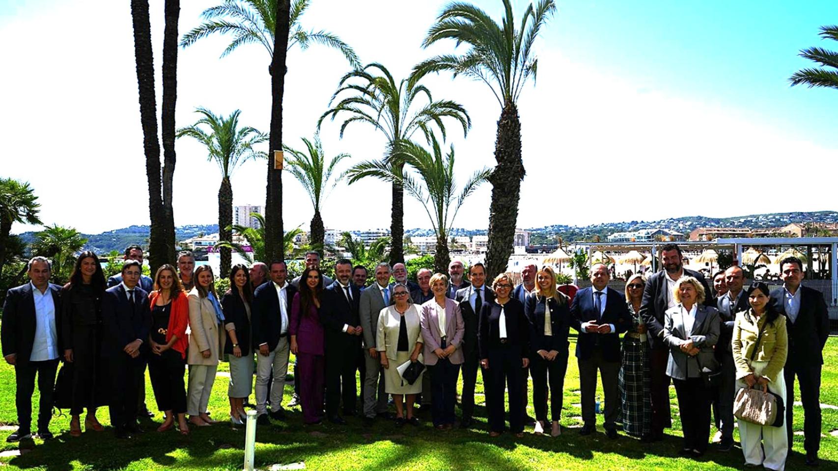 La consellera de Turismo, marián Cano, en Xàbia, en la presentación del estudio Impactur.