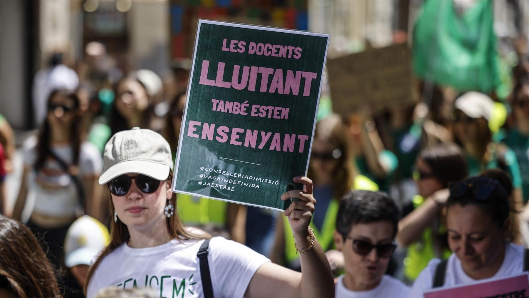 Huelga de profesores en Valencia. Rober Solsona / Europa Press