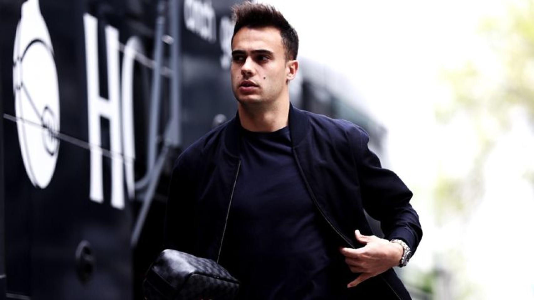 Sergio Reguilón, antes de un partido.