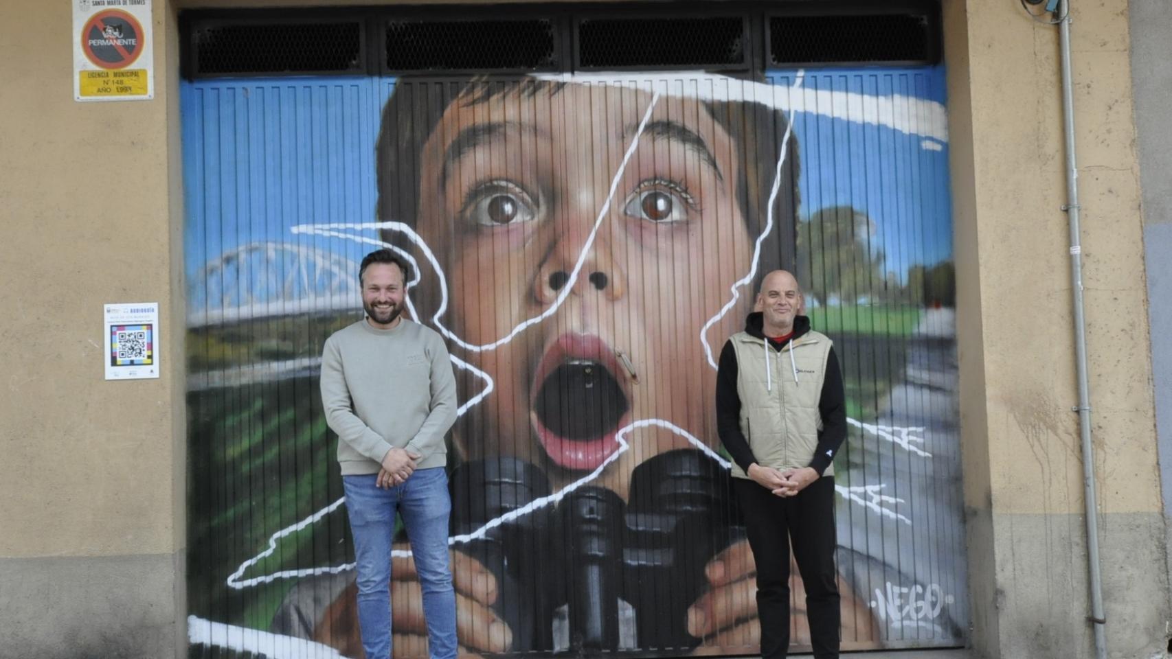 Los concejales del Ayuntamiento de Santa Marta de Tormes de Juventud, Norberto Flores, y de Turismo, Juan Carlos Bueno.