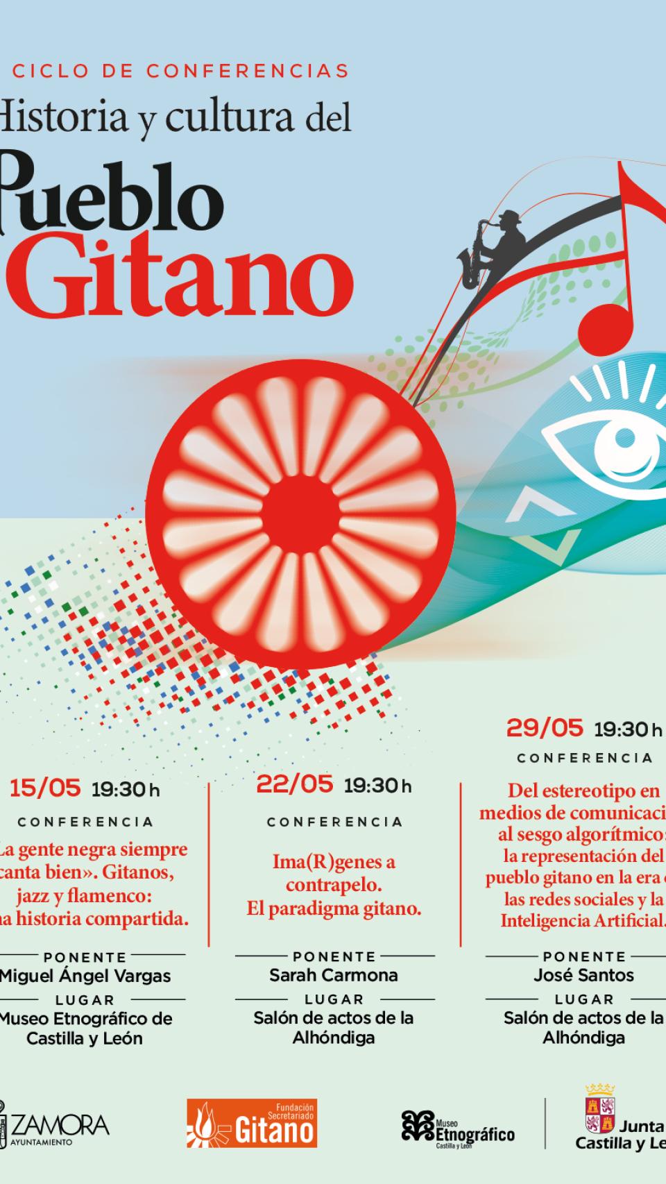 Cartel II Ciclo Conferencias Historia y Cultura del Pueblo Gitano.