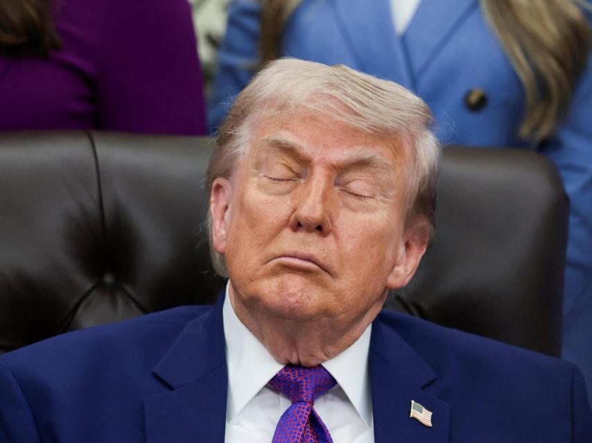 Donald Trump, durante un acto sobre salud materna en el Despacho Oval.