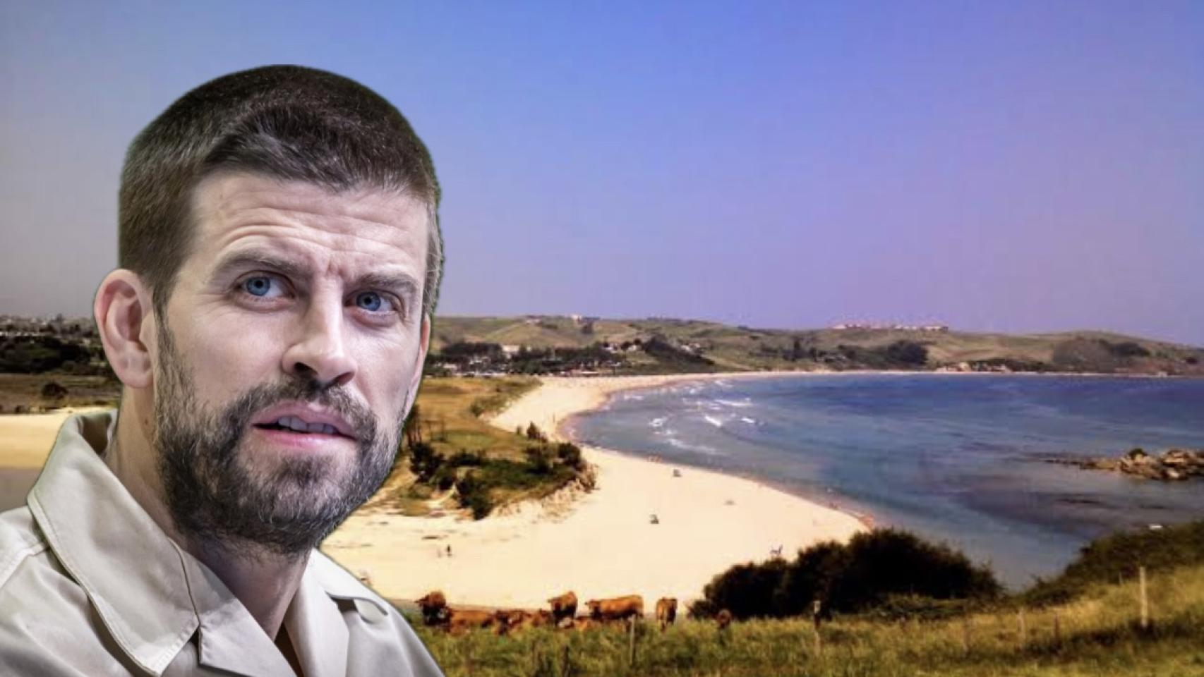El refugio de Gerard Piqué en una playa del Cantábrico