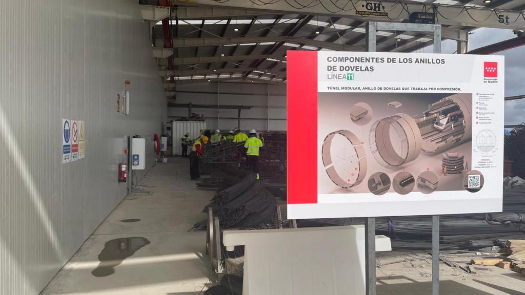 Infografía sobre la construcción de los anillos mediante las dovelas.