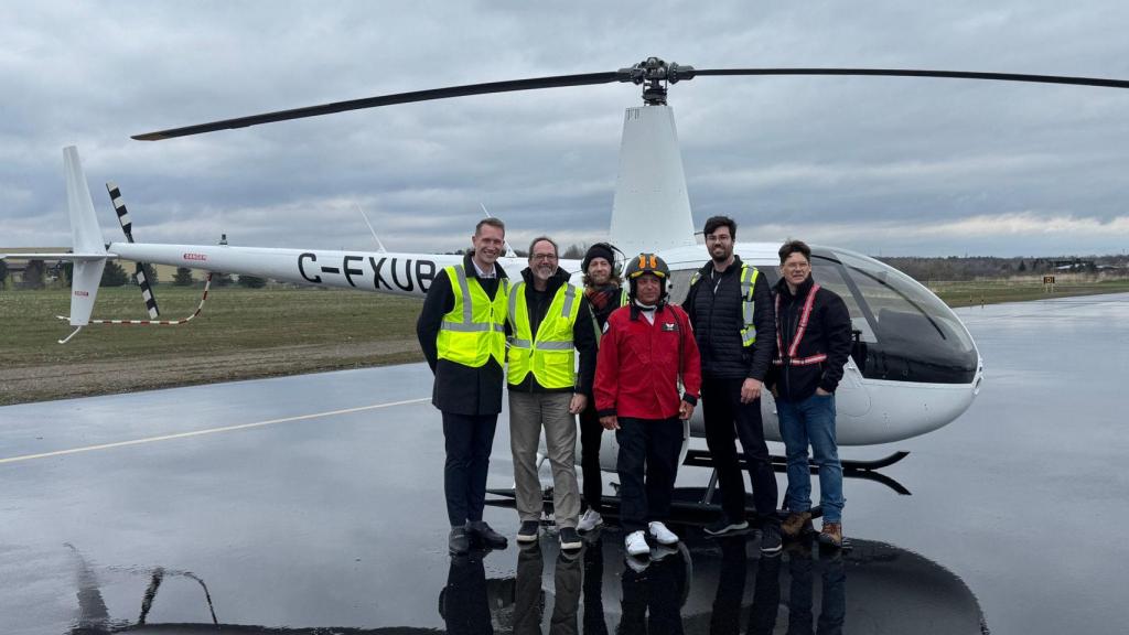 El helicóptero modificado con pilas de combustible de hidrógeno