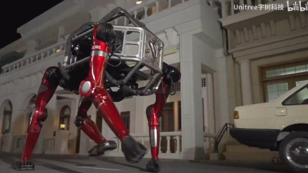 Robot en modo cuatro patas