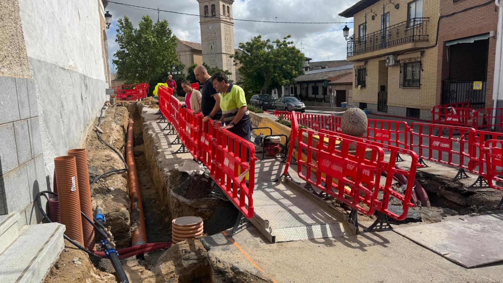 Obras el Olías del Rey (Toledo). Foto: Ayuntamiento. 