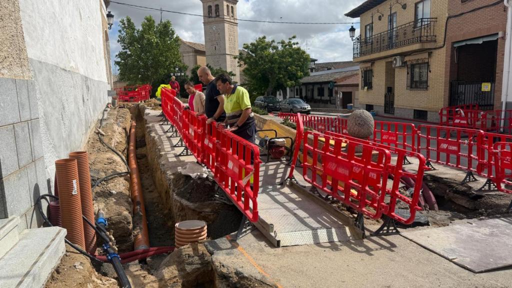 Obras el Olías del Rey (Toledo). Foto: Ayuntamiento. 