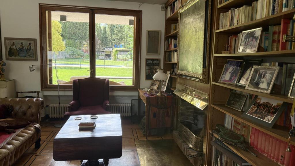 El sillón donde se sentaba a leer Leopoldo Calvo-Sotelo.