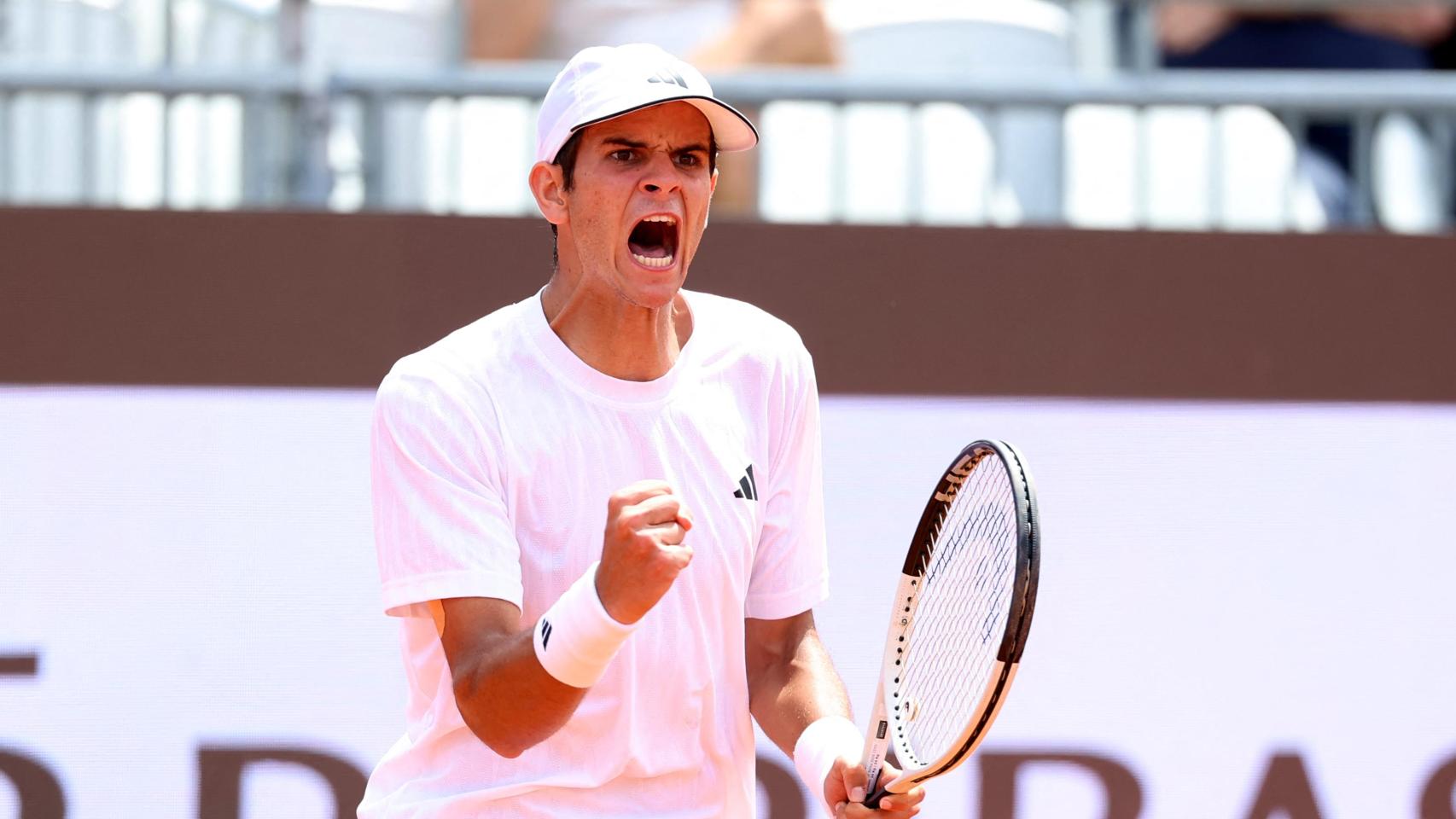 Rafa Jódar celebrando en Roma. 