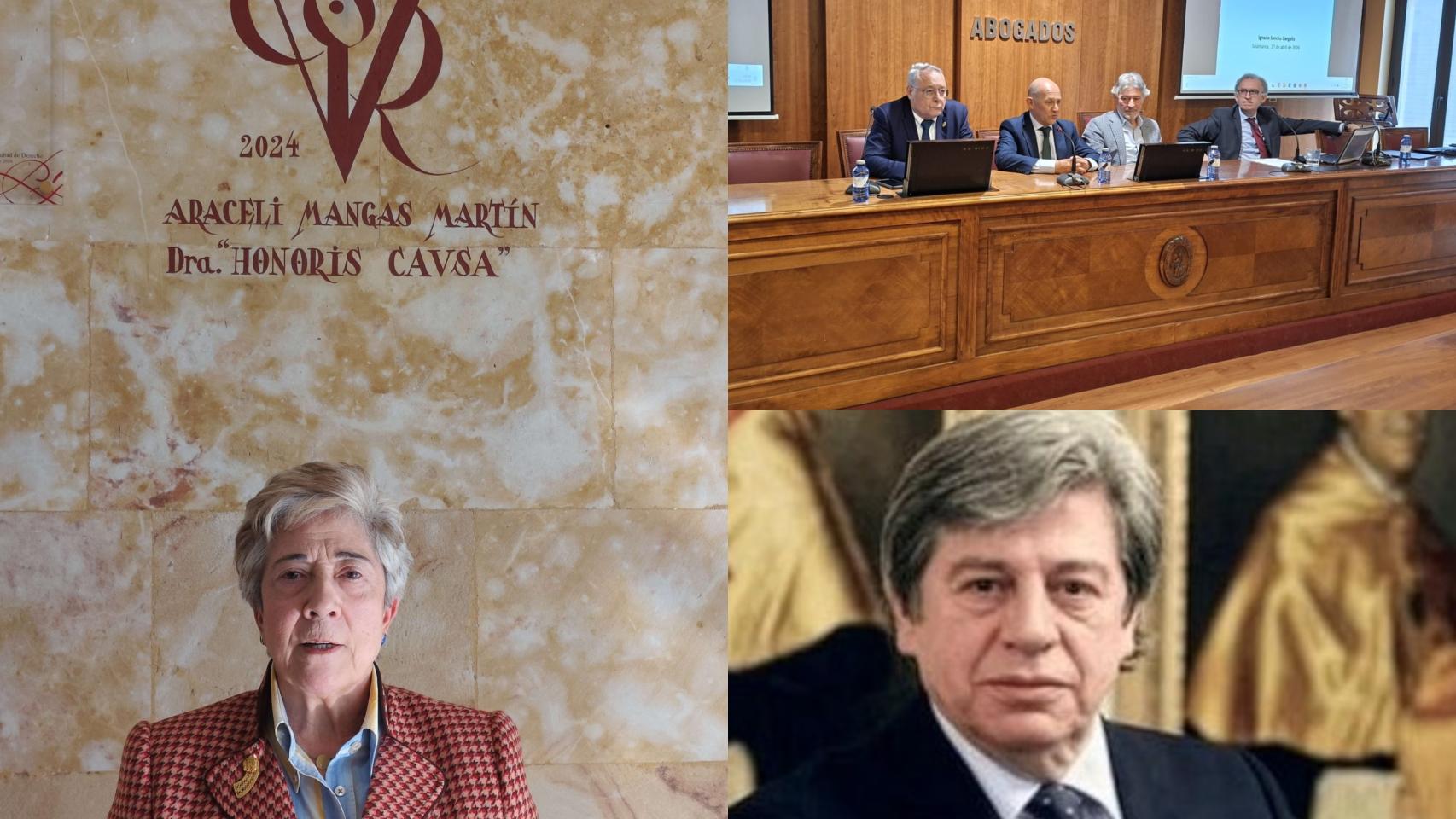 El Ilustre Colegio de la Abogacía de Salamanca, Araceli Mangas y Juan Jesús Cruz.