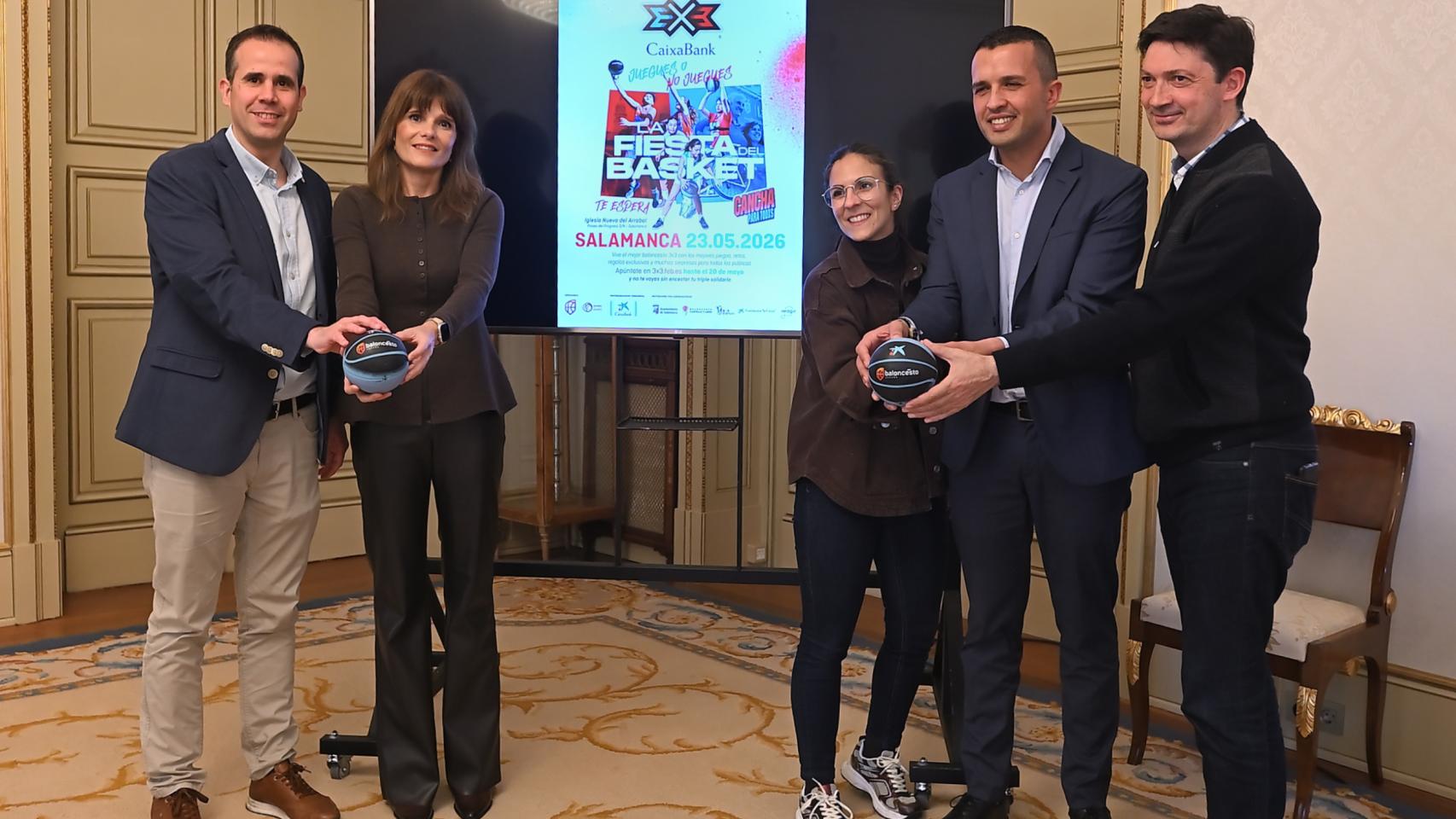 Presentación del Circuito 3x3 de Baloncesto en el Ayuntamiento de Salamanca. 
