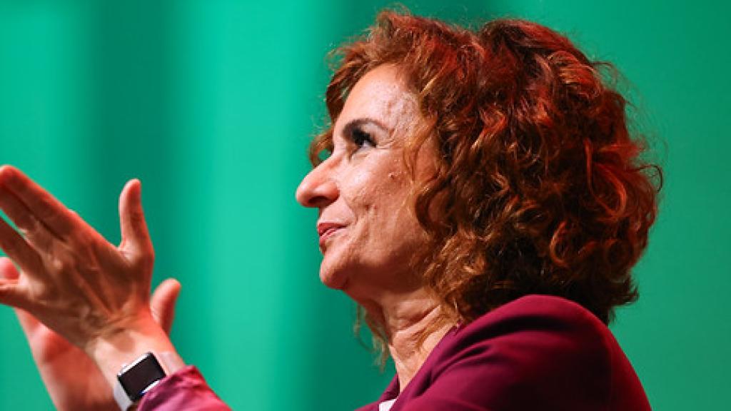 La candidata a la presidencia de la Junta de Andalucía, María Jesús Montero.