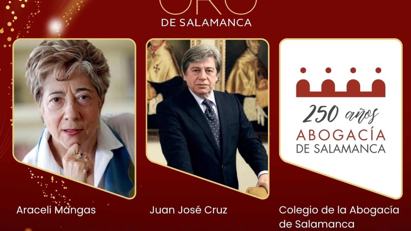 El Ilustre Colegio de la Abogacía de Salamanca, Araceli Mangas y Juan Jesús Cruz.