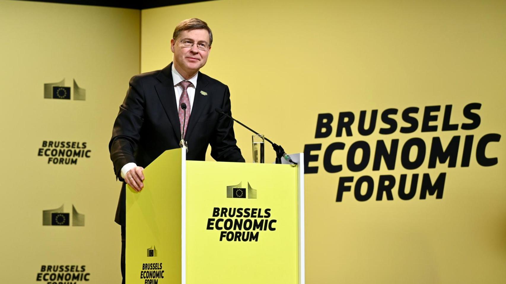 Valdis Dombrovskis, en Brussels Economic Forum.