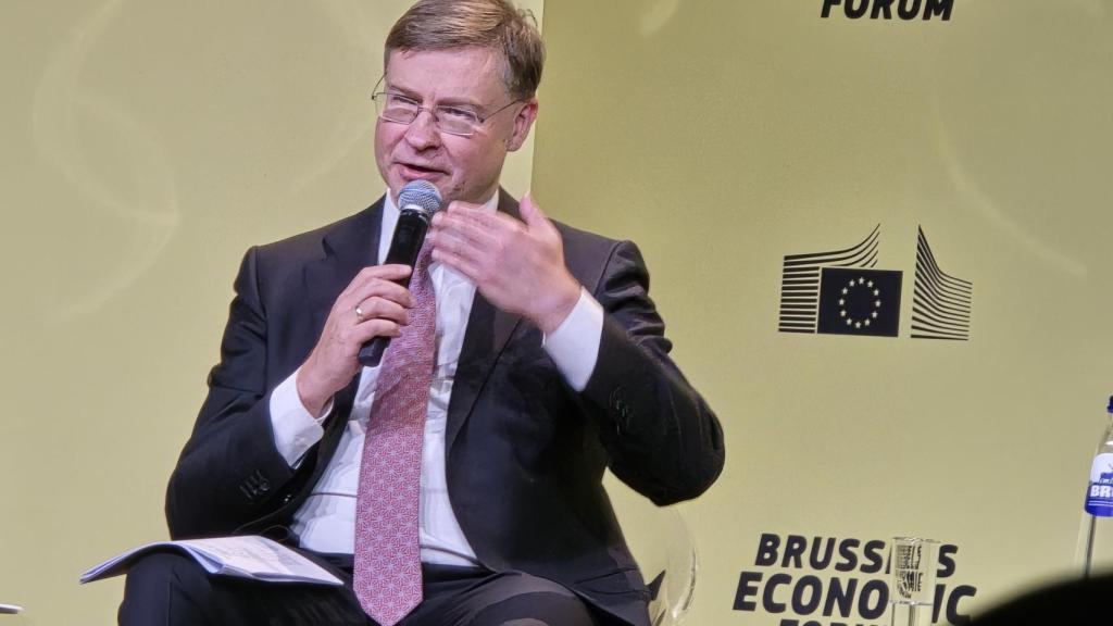 Valdis Dombrovskis, vicepresidente de la CE y comisario de Economía y Competitividad.