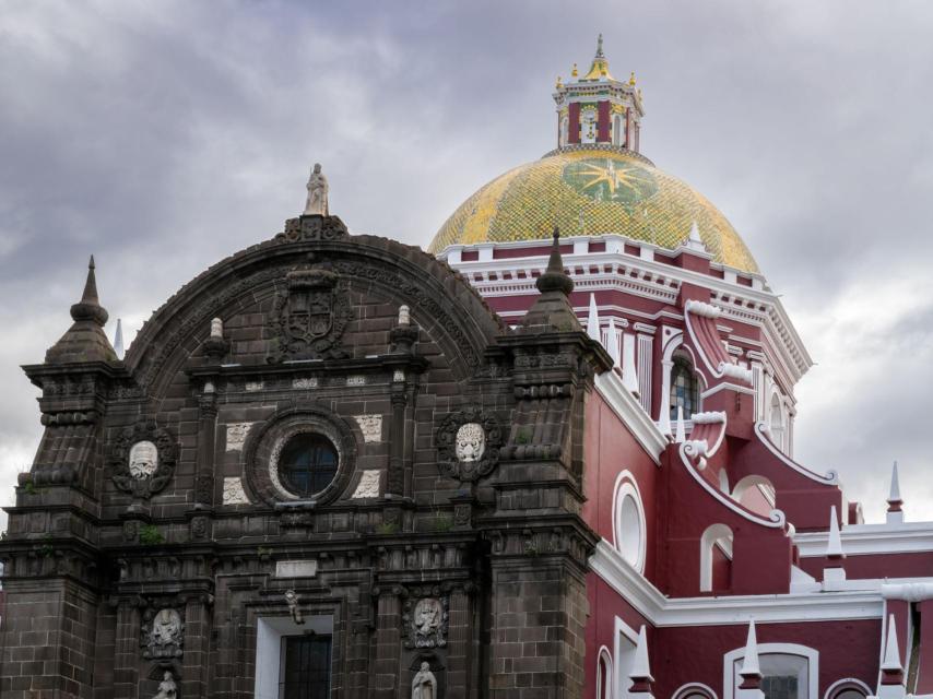 Cúpula de la Catedral de Puebla con azulejos de Talavera.