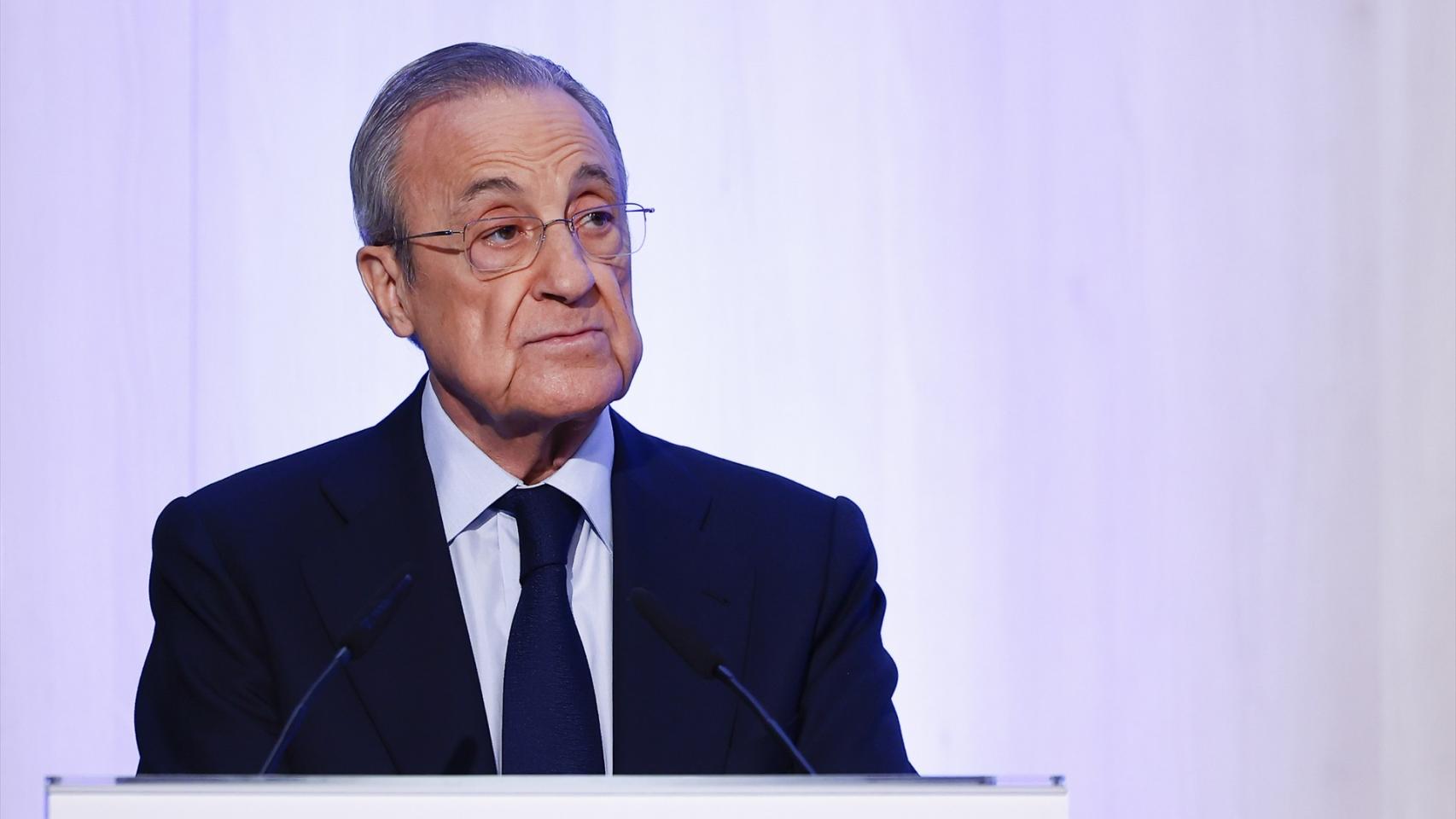 Florentino Pérez, en una declaración institucional.