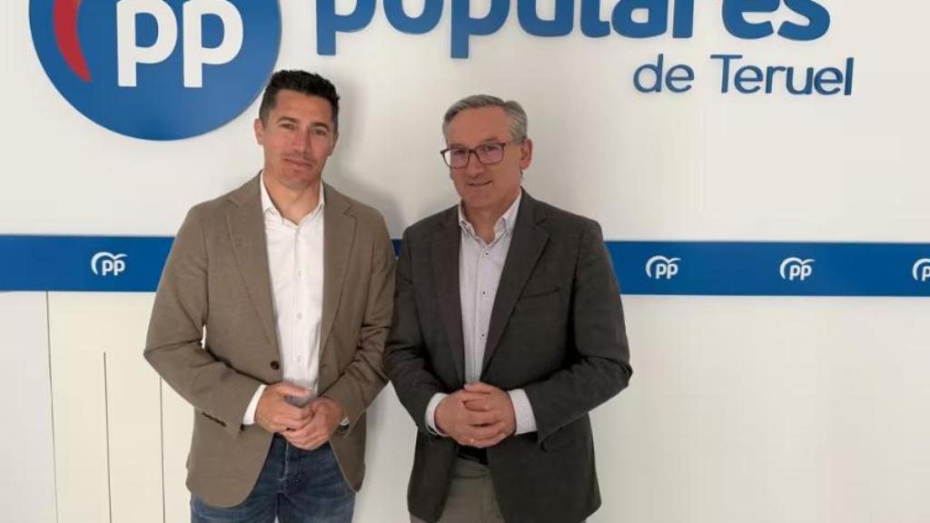 Carlos Méndez y Joaquín Juste, del PP de Teruel