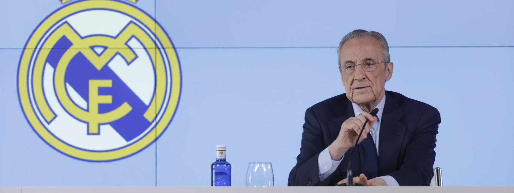 Florentino Pérez, en rueda de prensa.