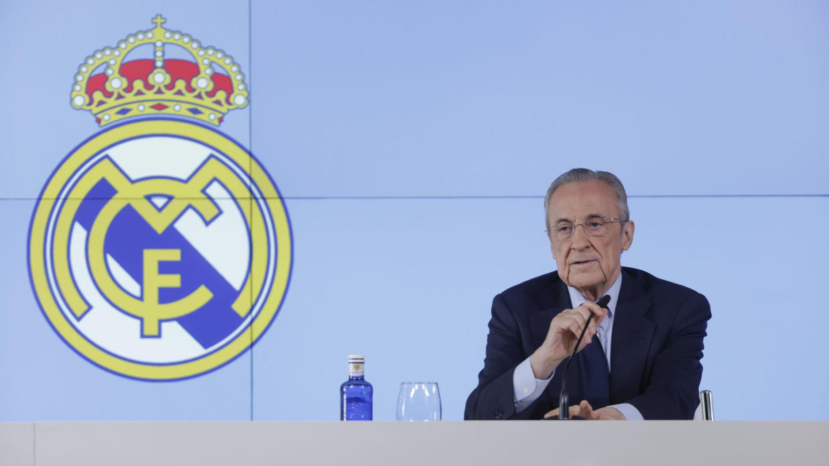Florentino Pérez, en rueda de prensa.