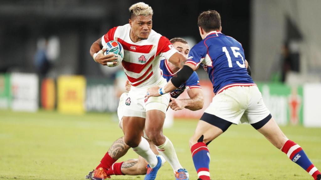 Lomano Lemeki, nacionalizado japonés y jugador de la Selección de Rugby de Japón.