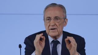 Florentino Pérez, en rueda de prensa este martes.