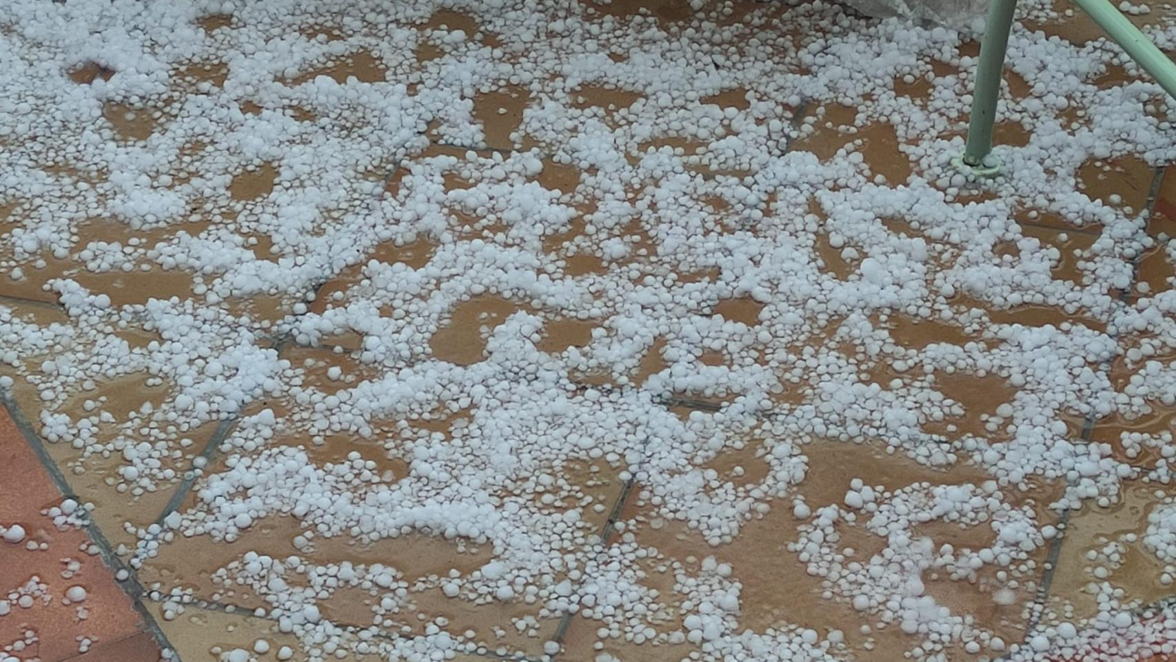 Granizada en La Almunia de Doña Godina