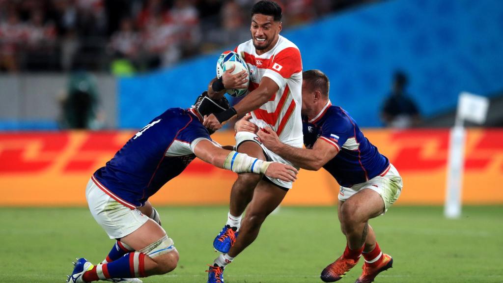 Timothy Lafaele, jugador nacionalizado japonés y miembro de la Selección de Rugby de Japón.