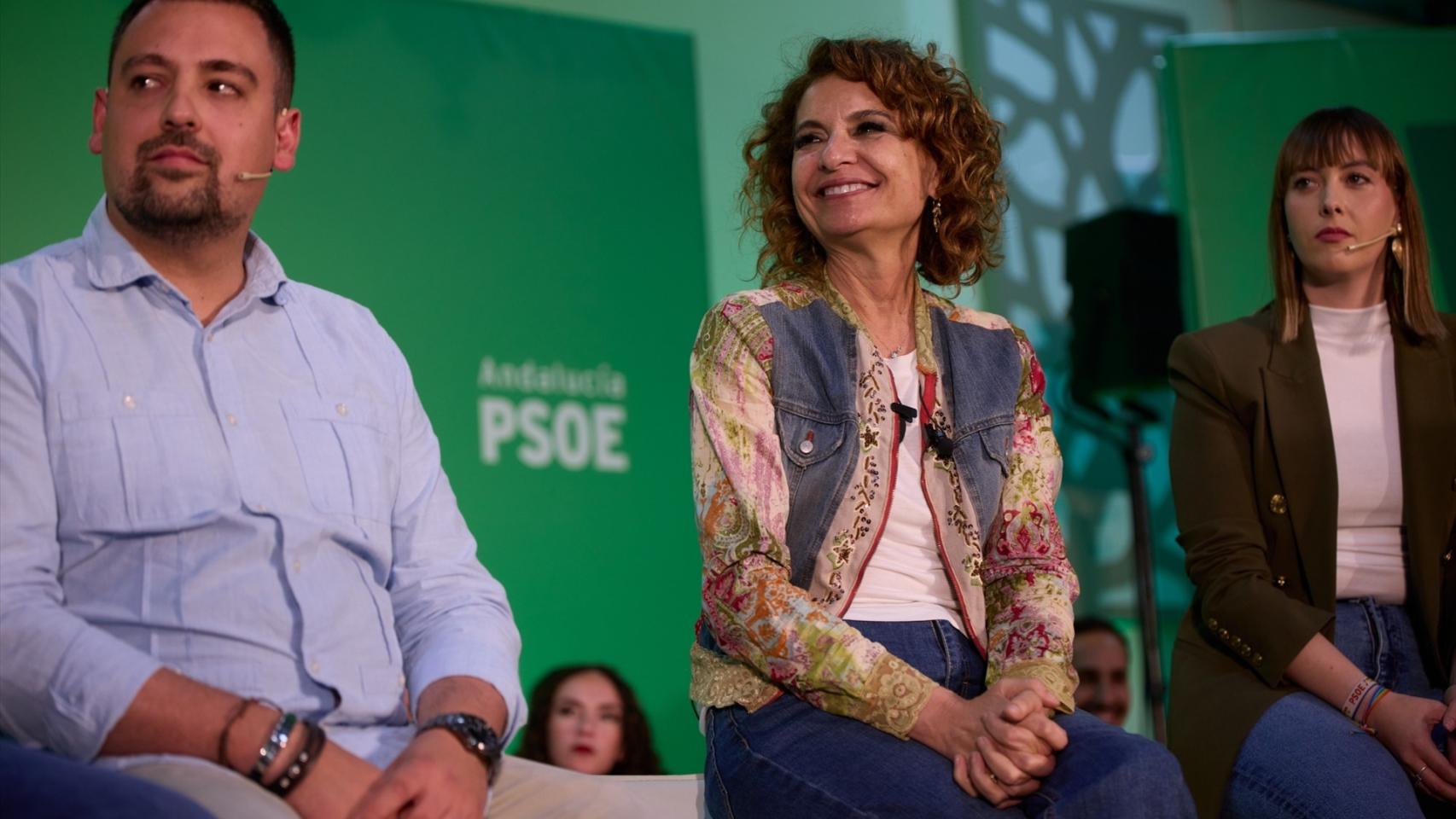 María Jesús Montero, en un acto joven en Martos (Jaén)