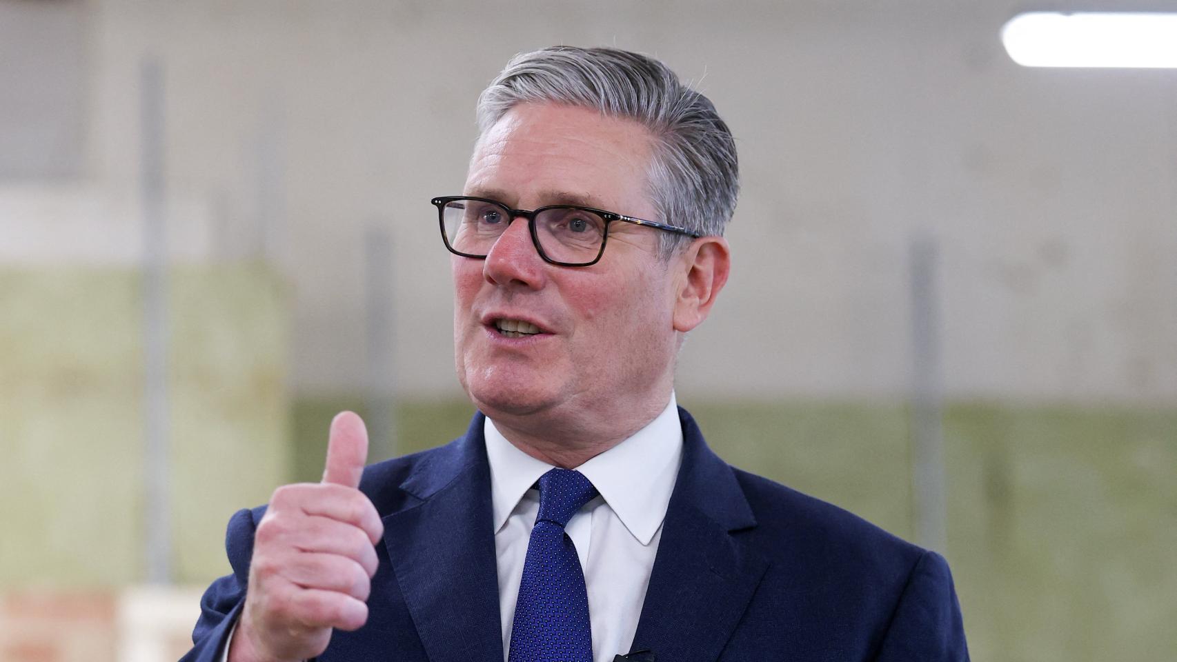 El primer ministro británico, Keir Starmer, durante una visita al London South Bank Technical College en Londres.
