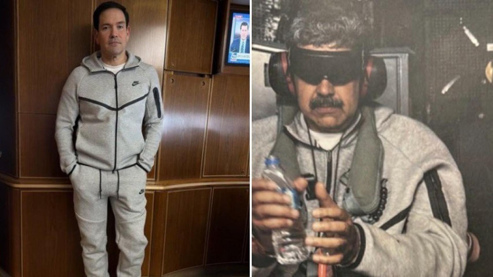 Marco Rubio con la misma ropa que Nicolás Maduro.