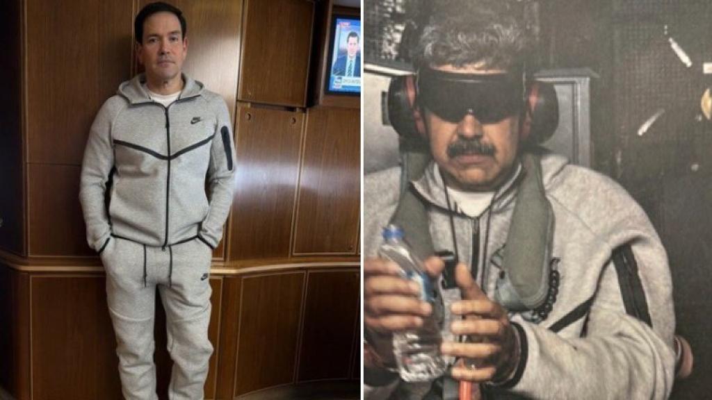 Marco Rubio con la misma ropa que Nicolás Maduro.