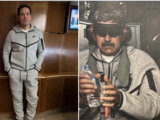Marco Rubio con la misma ropa que Nicolás Maduro.