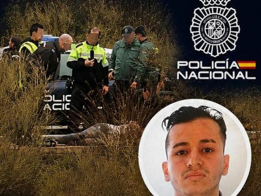 Uno de los carteles para ayudar a recaudar fondos para este policía nacional recoge la imagen del fugitivo fallecido.