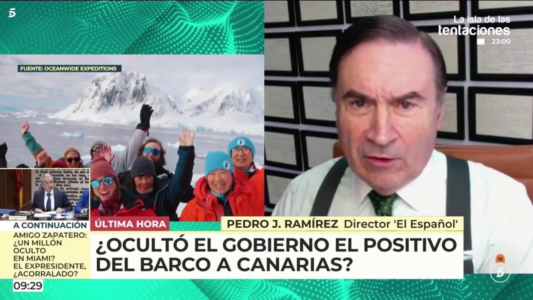 Pedro J. Ramírez este miércoles durante su intervención en 'El programa de AR'.